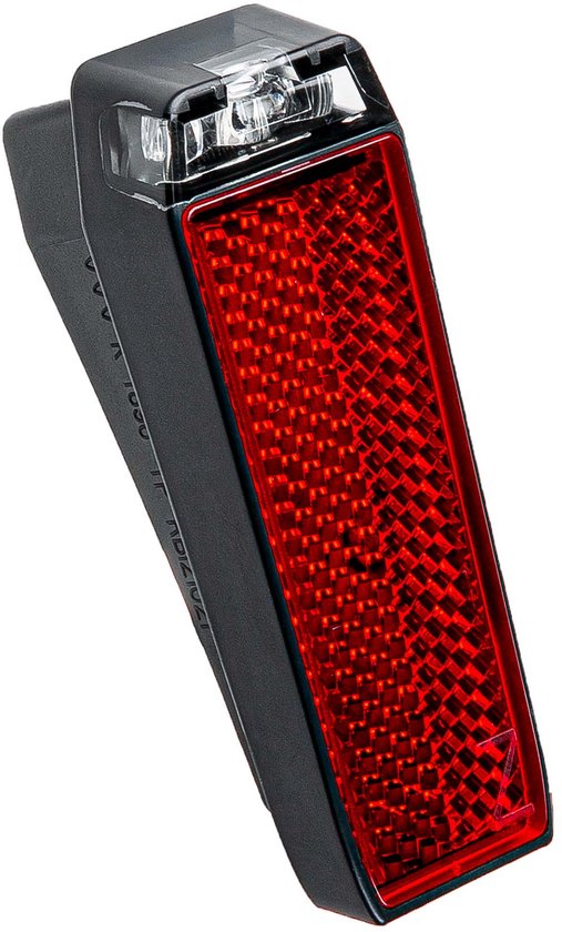 AXA Nyx E‑bike Achterlicht – LED Fietsverlichting – 6–12V – Remlichtfunctie – Zijzichtverlichting – Spatbordmontage – Geïntegreerde Reflector – Rood