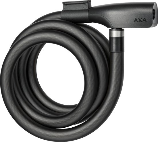 AXA Resolute 15/180 Kabelslot - Slot voor Fietsen - Gebruiksvriendelijk - 180 cm lang - Diameter 15 mm - Zwart van AXA