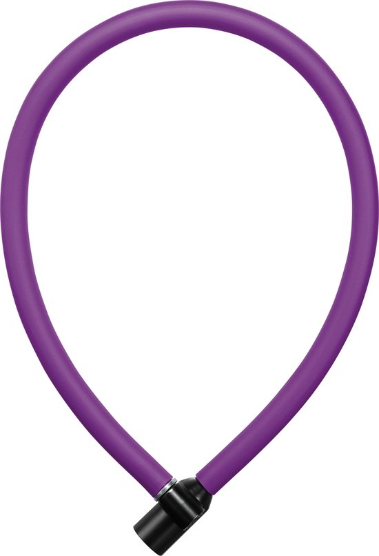 AXA Resolute 6/60 Kabelslot - Slot voor Kinderfietsen - Gebruiksvriendelijk - 60 cm lang - Diameter 6 mm - Paars van AXA