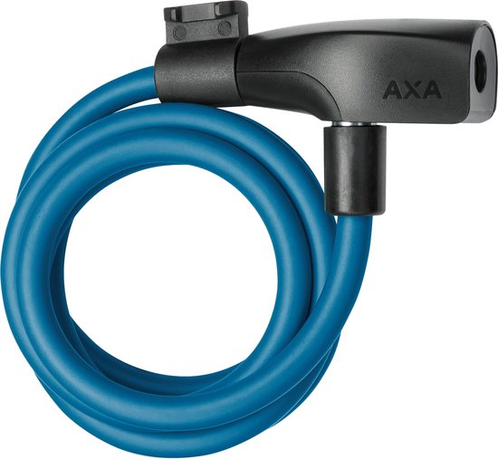 AXA Resolute 8/120 - Kabelslot - Slot voor Fietsen - Gebruiksvriendelijk - 120 cm lang - Diameter 8 mm - Donker blauw van AXA