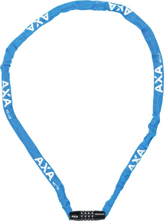 AXA Rigid RCC 120 - Kettingslot - Slot voor Fietsen - Code - 120 cm lang - 3,5 mm - Blauw van AXA
