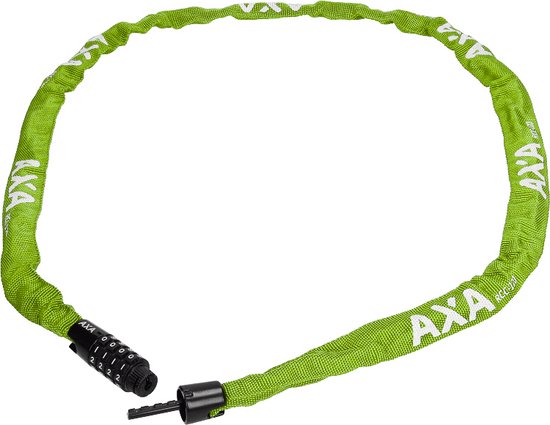 AXA Rigid RCC 120 - Kettingslot - Slot voor Fietsen - Code - 120 cm lang - 3,5 mm - Groen van AXA