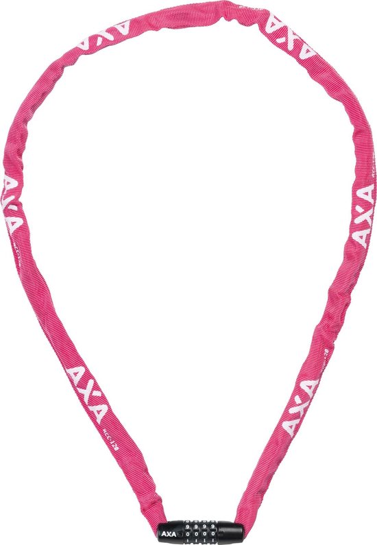 AXA Rigid RCC 120 - Kettingslot - Slot voor Fietsen - Code - 120 cm lang - 3,5 mm - Roze van AXA