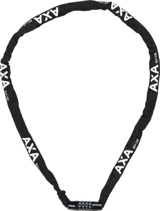 AXA Rigid RCC 120 - Kettingslot - Slot voor Fietsen - Code - 120 cm lang - 3,5 mm - Zwart van AXA
