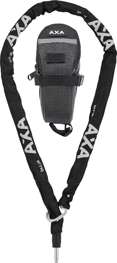 AXA RLC insteekketting voor frameslot - 140 cm - 55 mm schakels - zwart polyester - fietsbeveiliging van Merkloos