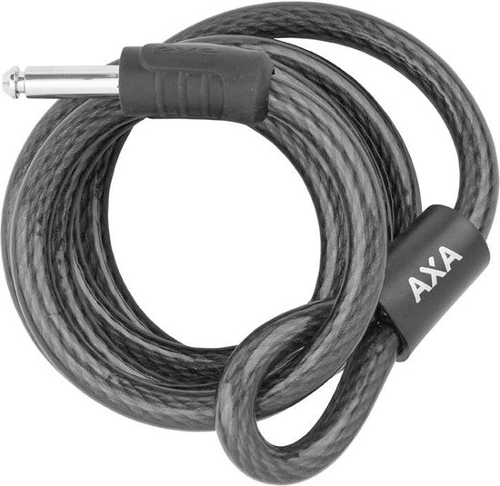 AXA RLD 180/12 - Insteekkabel - Kabelslot - Combineren met Ringslot - 180 cm lang - diameter 12 mm - Zwart van AXA
