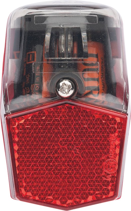 AXA Run Compact - Fiets Achterlicht - LED Fietsverlichting op Batterij - Spatbord montage â€“ Rood van AXA