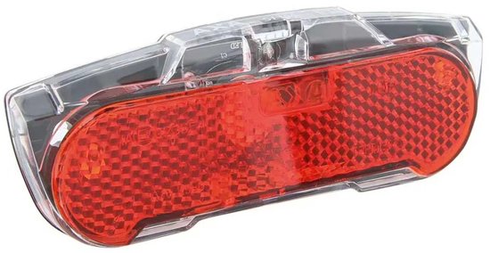 AXA Slim Steady Achterlicht – LED Fietsverlichting – Dynamo – Steady Functie – 600 m Zichtbaarheid – Zijzichtverlichting – 50 mm Montage – Rood