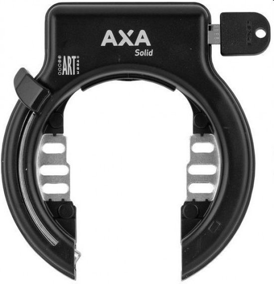 Axa Solid frameslot ART 2, zwart, hoogwaardig, anti-boor, 10 beveiligingsniveau van AXA