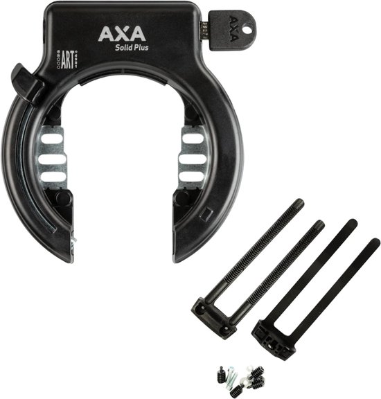 Axa Solid Plus Ringslot ART2 + Falkx Flexmount Montagestrips van Merkloos