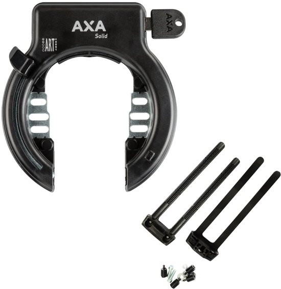 Axa Solid Ringslot ART2 + Falkx Flexmount Montagestrips van Merkloos