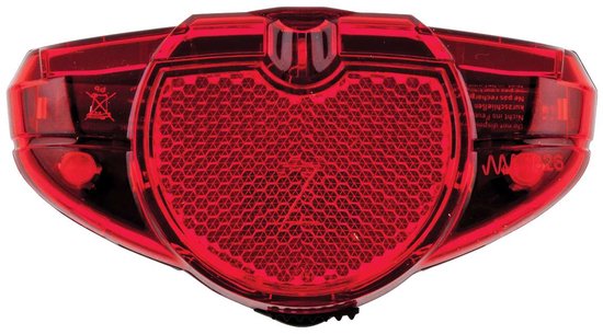 AXA Spark Battery Achterlicht - LED Fietsverlichting op Batterij - 500 m Zichtbaarheid - 100 uur - 50–80 mm Montage - Zijzicht van AXA