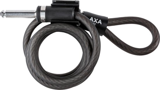 AXA UPI 150/10 - Insteekkabel - Kabelslot - Combineren met Ringslot - 150 cm lang - diameter 10 mm - Zwart van AXA