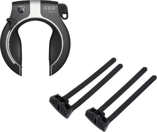 Axa Victory ART2 Ringslot Zwart + Flex Mount Bevestigingset van AXA