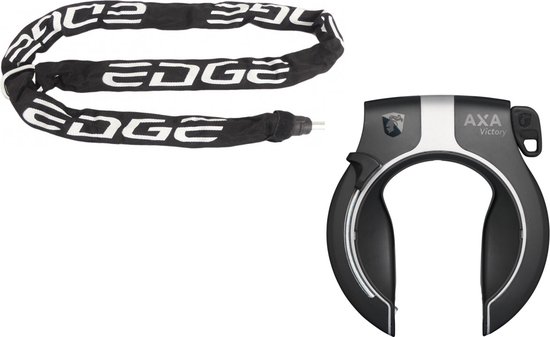 Axa Victory Ringslot ART2 Zwart + Insteekketting 140 cm 5,5 mm Zwart van AXA