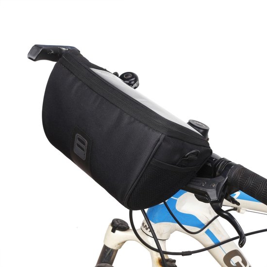 B soul - Stuurtas - Draagtas - Waterdicht - Zwart - Fietstas stuur Stuurtas voor fiets met smartphone - kaarthouder van B-Soul