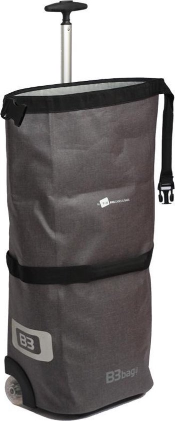 B3bag XL02 - extra grote waterdichte fietstas trolley - 1 bag - 40 l - antraciet / antraciet van B3bag