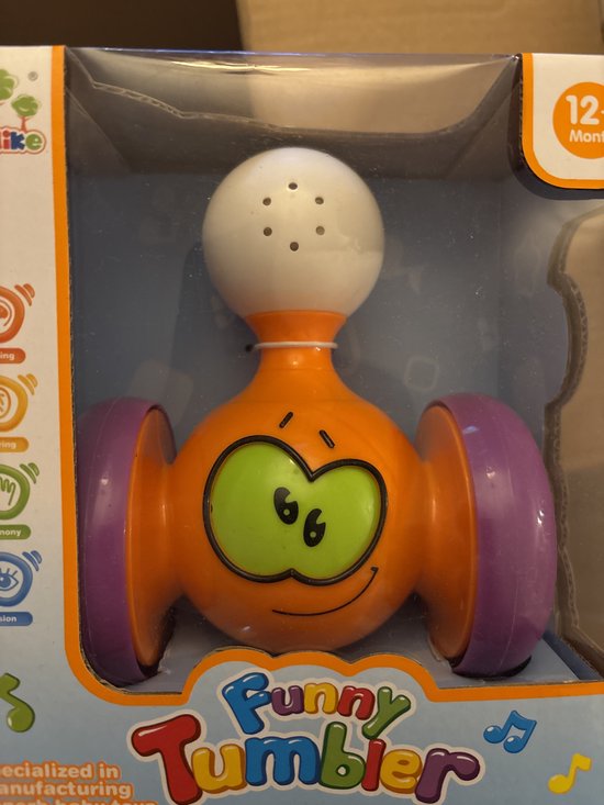 Baby tuimelaar interactief speelgoed multicolor voor baby's. van Merkloos