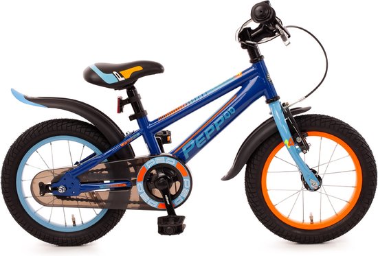Bachtenkirch kinderfiets Pepp, 14 inch, donkerblauw / violet van Bachtenkirch