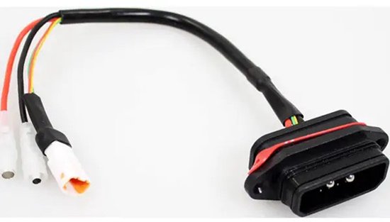 Bafang Motinova e-bike accu connector adapterkabel 20 cm groen-zwart xt60h-m