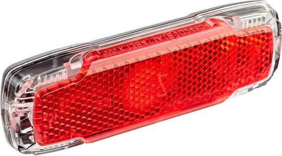 Bagagedrager Achterlicht - Fietslamp Achter - Veilig Fietsen - LineTec Dubbele Lichtbanden - 50/80 mm boutafstand - Zwart