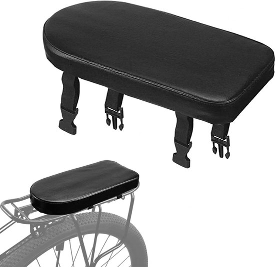 Bagagedrager Kussen - 32x15x5 CM - Fietsstoeltje Achterzitje - Fietskussen Achter - Stoelen Voor Mountainbikes - Dikker Zitvlak - Comfortabel Bagagedrager Kussen - Kussen Voor Een Fietsbagager - Voor Elektrische Fiets/ Fietsen/Elektrische Scooter van Merkloos