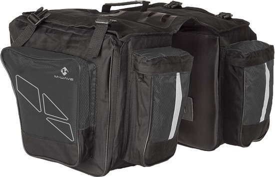 bagagetas 3-voudig Traveller, zwart/grijs, 62 l van Carpoint