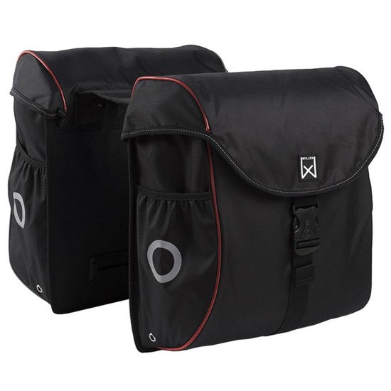 Bagagetas 300 serie 38 liter Zwart/Rood van B'twin