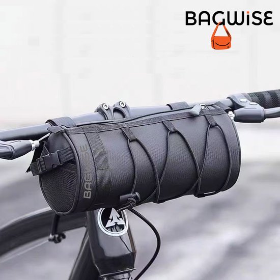 Bagwise® - Fiets Stuurtas - Fietstas - Waterproof - Bike Handlebar Bag - 1102 - Zwart van Merkloos