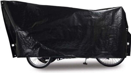 Bakfiets Hoes Cargo Bike Fietsbeschermhoes voor volwassenen zwart eenheidsmaat - Vk International Unisex Bakfiets Hoes van Bakfiets