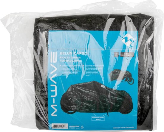 Bakfiets Hoes Extra Groot - M-Wave Fietsenstalling - Fietshoes Dekzeil - Afmeting ca. 280 x 135 x 70 cm Bakfiets Hoes van Bakfiets