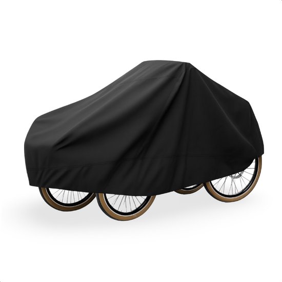 Bakfietshoes - 100% waterdicht - Bakfiets - Beschermhoes - Hoezen - Regenhoes - Cover - Zwart - Extra sterk - Luft van Merkloos