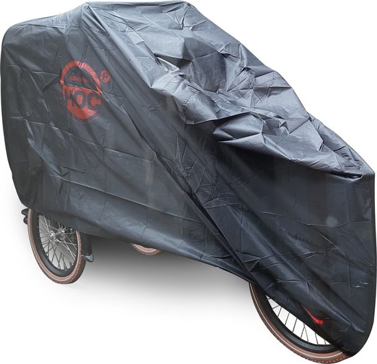 Bakfietshoes Voor Grotere / Elektrische Bakfiets (met huif) - Red label o.a. bestemd als: Babboe hoes : Cruiser hoes : Dolly hoes : Vogue hoes : Urban Arrow Family hoes tot 250 cm van Bakfiets