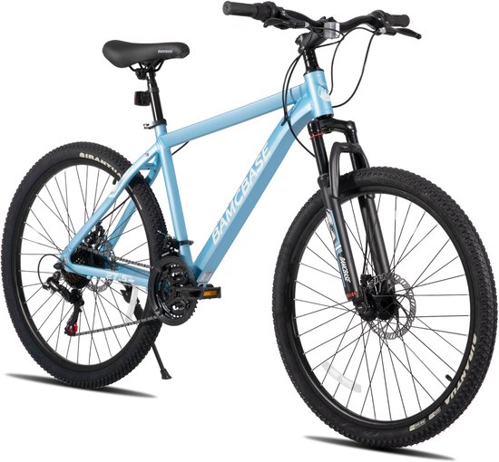 Bamcbase Sedona voorvering mountainbike - 27.5" - aluminium frame - 21 versnellingen - Blauw
