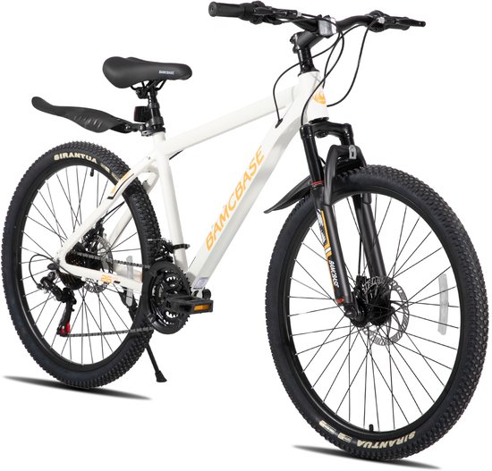 Bamcbase Sedona voorvering mountainbike - 27.5" - aluminium frame - 21 versnellingen - Wit