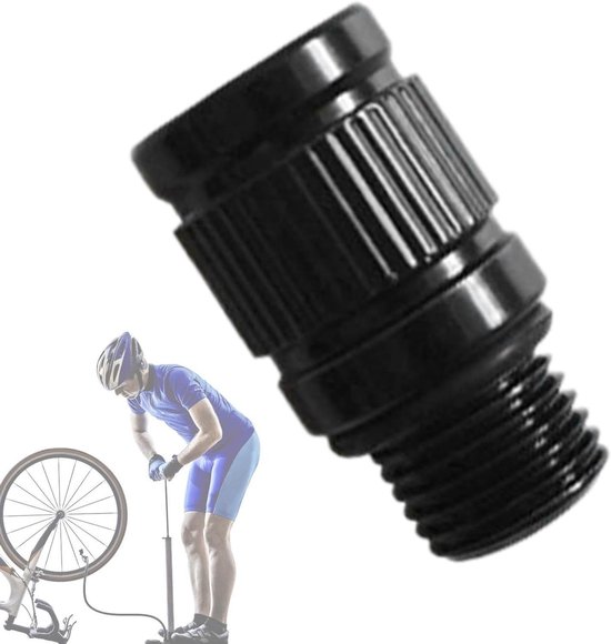 Banden Inflator Adapter - Snelle Connector - Bandenspanning Controleren - Gereedschapsloze Installatie - Compact Formaat - Zwart