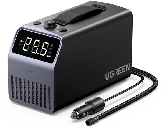 Bandenpomp 12V - 150 PSI Luchtcompressor - 30 L/min - Digitaal Display - Automatische Stop - LED Verlichting