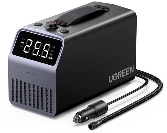 Bandenpomp 12V - Draagbare Luchtcompressor 150 PSI - Digitaal Display - 30 L/min - LED-verlichting