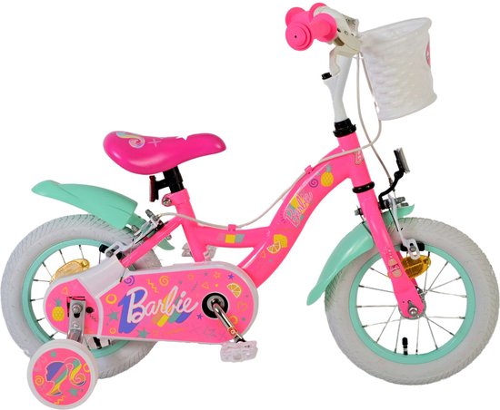 Barbie Kinderfiets - Meisjes - 12 inch - Roze - Twee Handremmen van Barbie