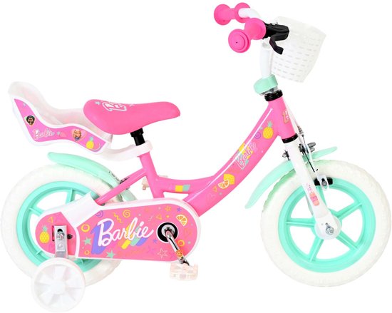 Barbie Kinderfiets - Meisjes - Mag Wheels - 12 inch - Roze