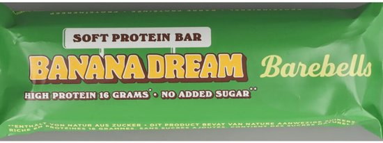 Barebell Soft Protein Bars - 12 repen - Banana Dream