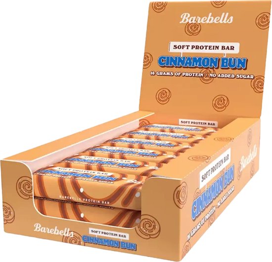 Barebell Soft Protein Bars - 12 repen - Cinnamon Bun