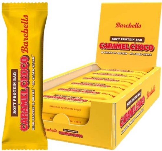 Barebells Soft Bars Eiwitreep - Protein Bars - Caramel Choco Proteine Repen - 12 repen (660 gram) van Merkloos