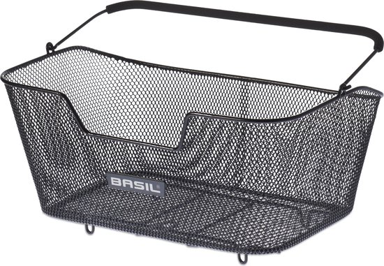 BasiL Base L Fietsmand - Achter - Staal - Zwart - Large van Basil