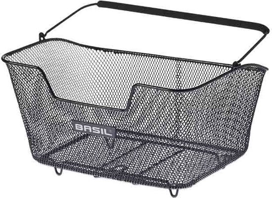 Basil Base M Fietsmand - Achter - Staal - Zwart - Medium van Basi