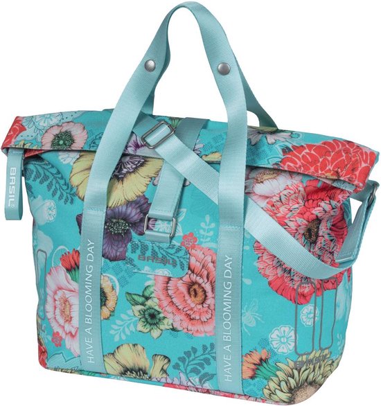 Basil Bloom Field Fietshandtas - Voorop en Achterop - 8-11 Liter- Blauw van Basil