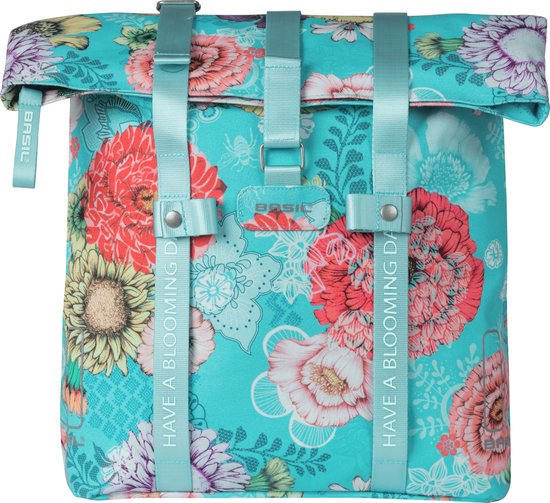 Basil Bloom Field Fietsshopper - 15-20 Liter - Blauw van Basil