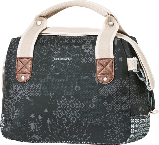 Basil Bohème Stuurtas KF - Zwart - 7 Liter van Basil
