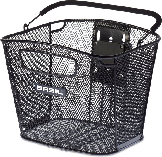 Basil Bold Front KF - Fietsmand - Voor - Staal - Zwart van Basil