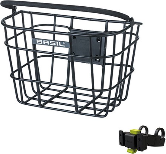 Basil Bremen Alu Fietsmand KF - Voorop - Inclusief Bevestigingssysteem - Zwart van Merkloos